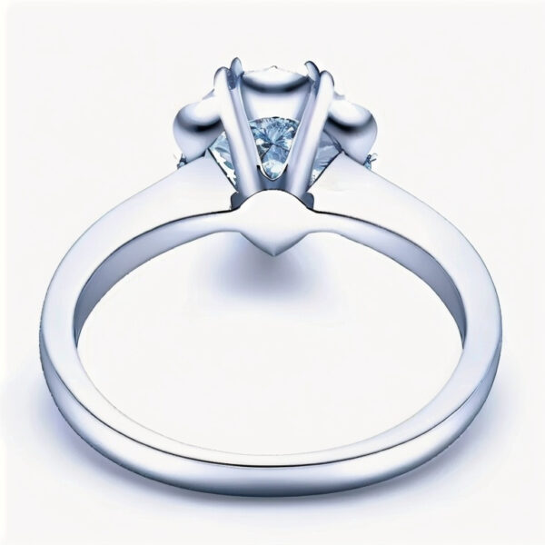 Six Claw Crystal Ring Women Light Luxury Engagement Wedding Jewelry - Image 3