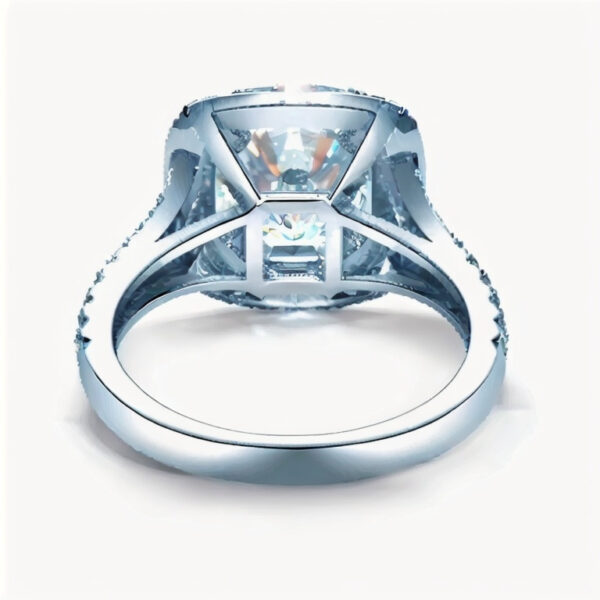 Twinkle Split Shank Double Halo Round Cut Engagement Ring - Image 4