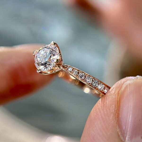 Infinity Inspired Moissanite Engagement Rings - Image 3