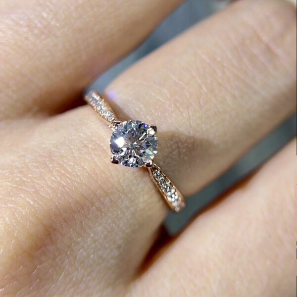 Infinity Inspired Moissanite Engagement Rings - Image 4